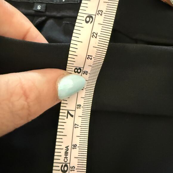 THEORY | 90s Vintage Mid-Rise Stretch Wool Straight Leg Trousers Pants | Size 6 - Picture 9 of 10